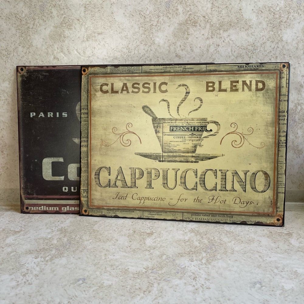 Metal Coffee Signs